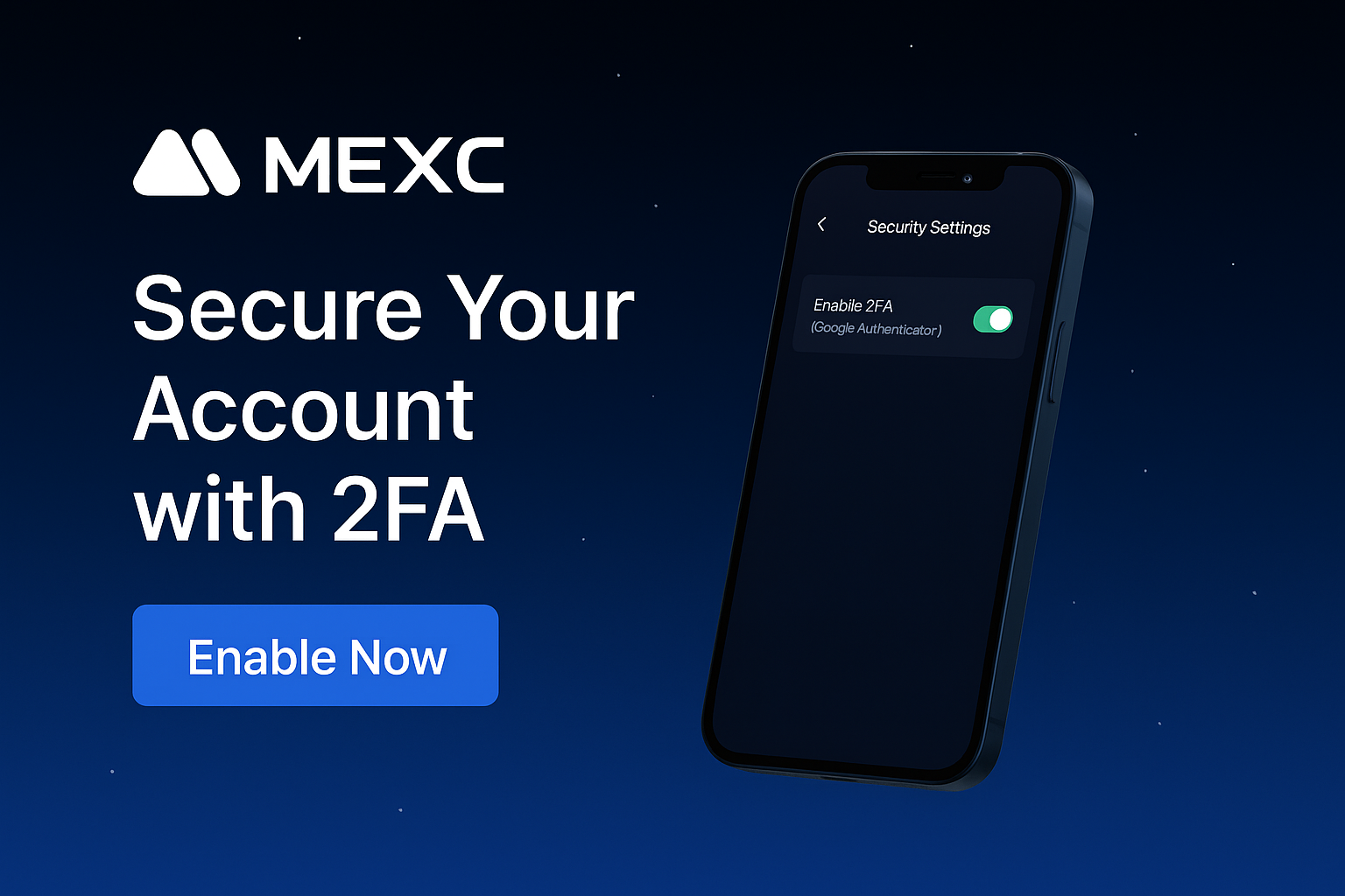 Enable 2FA on MEXC
