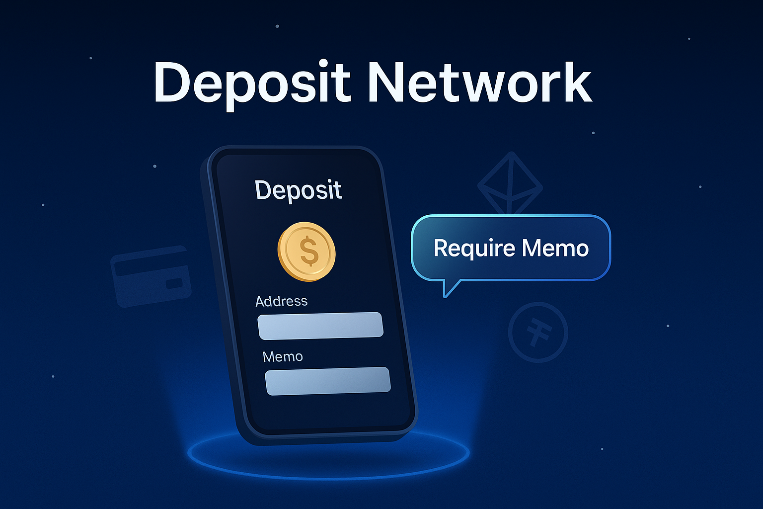 Deposit to the correct network